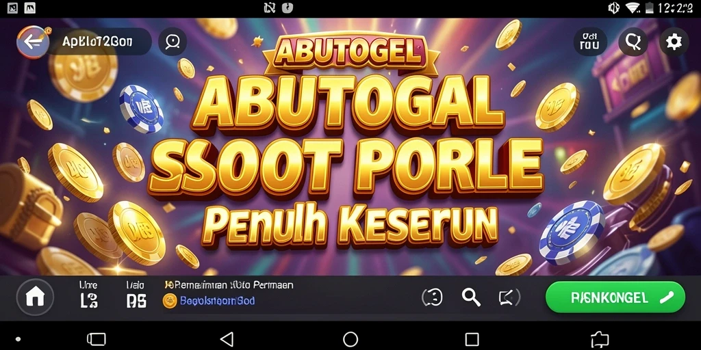 Tampilan utama ABUTOGEL dengan gameplay Slot yang seru.