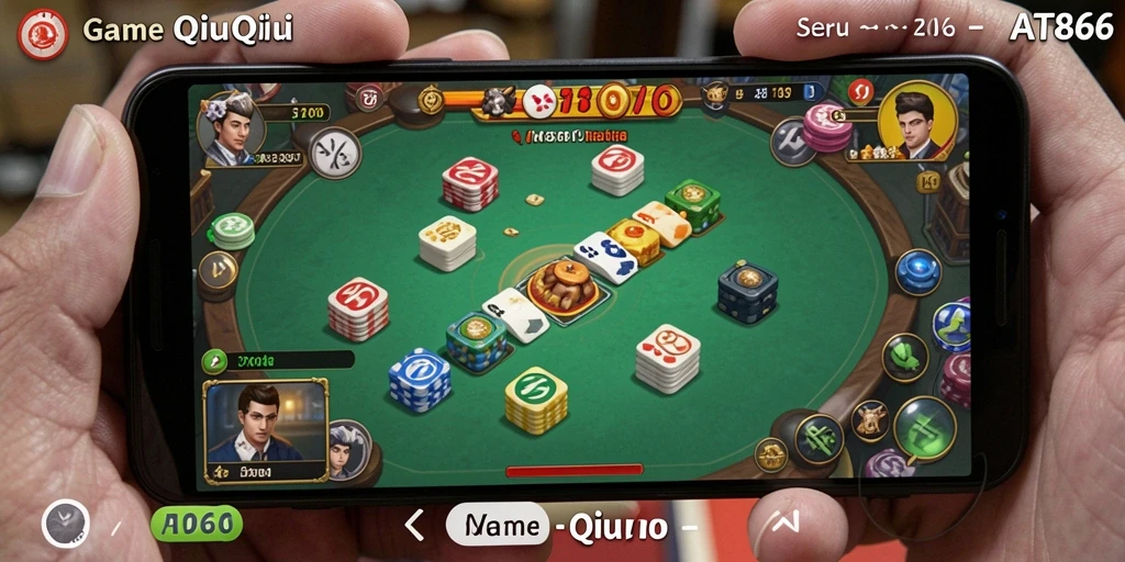 Tampilan gameplay seru dari QiuQiu di AT866.