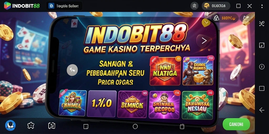 Screenshot gameplay INDOBIT88 yang menampilkan keseruan permainan Kasino.