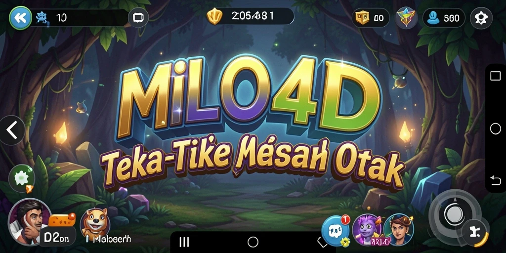 Tampilan gameplay <strong>MILO4D</strong> yang penuh warna dan menantang.