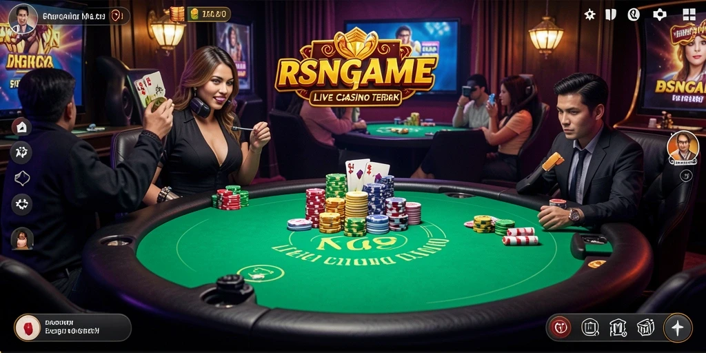 Tampilan gameplay Live Casino yang mengasyikkan dan interaktif.