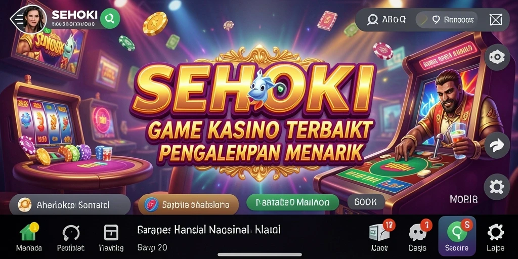 Tampilan menarik dari gameplay Kasino di SEHOKI.