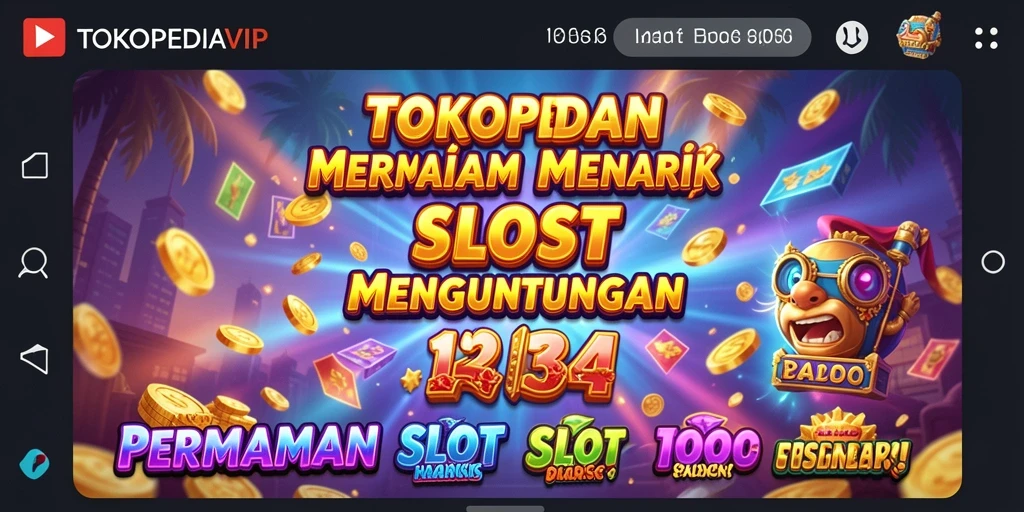 Screenshot gameplay TOKOPEDIAVIP yang menampilkan keseruan permainan slot.