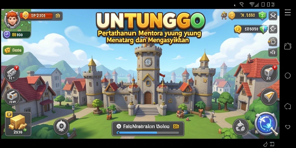 Gameplay menara strategis yang mendebarkan di UNTUNGGO.