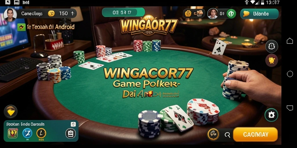 Menampilkan gameplay menegangkan dari permainan Poker di WINGACOR77.