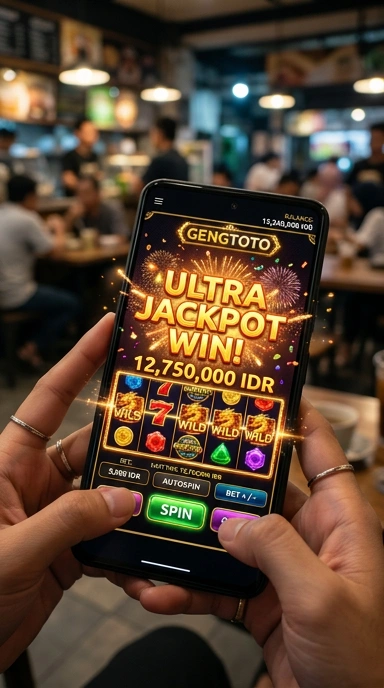 Screenshot proses pengunduhan aplikasi di gengtoto untuk pengguna.